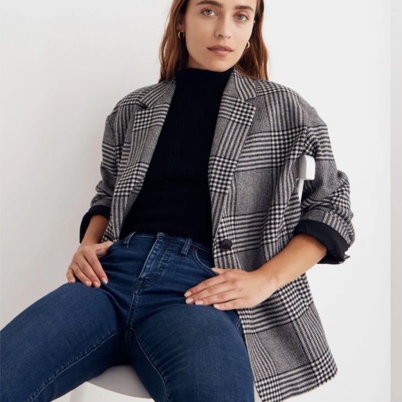 Madewell Jackets & Blazers - Madewell Oversized Dorset Blazer in Adkins Plaid